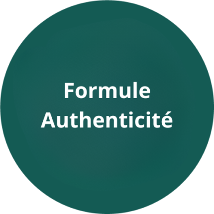 Formule Authenticité